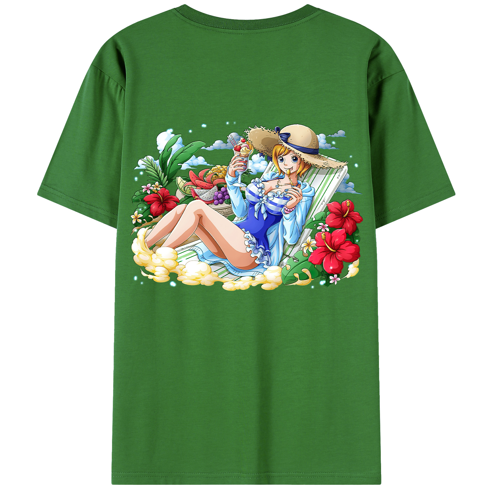 （画像用） ワンピース ナミ ONE PIECE Nami レディース半袖Tシャツ(バックプリント)